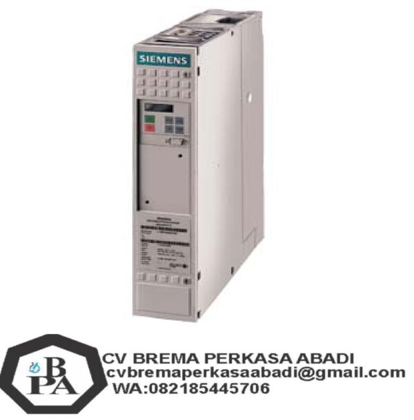 Siemens 6SE7021-8EB61-Z SIMOVERT MASTERDRIVES VECTOR CONTROL CONVERTER COMPACT UNIT, IP20 3 380-480V AC, 50/60HZ, 17.5 A NOM. POWER RATINGS: 7.5KW DOCUMENTATION ON CD